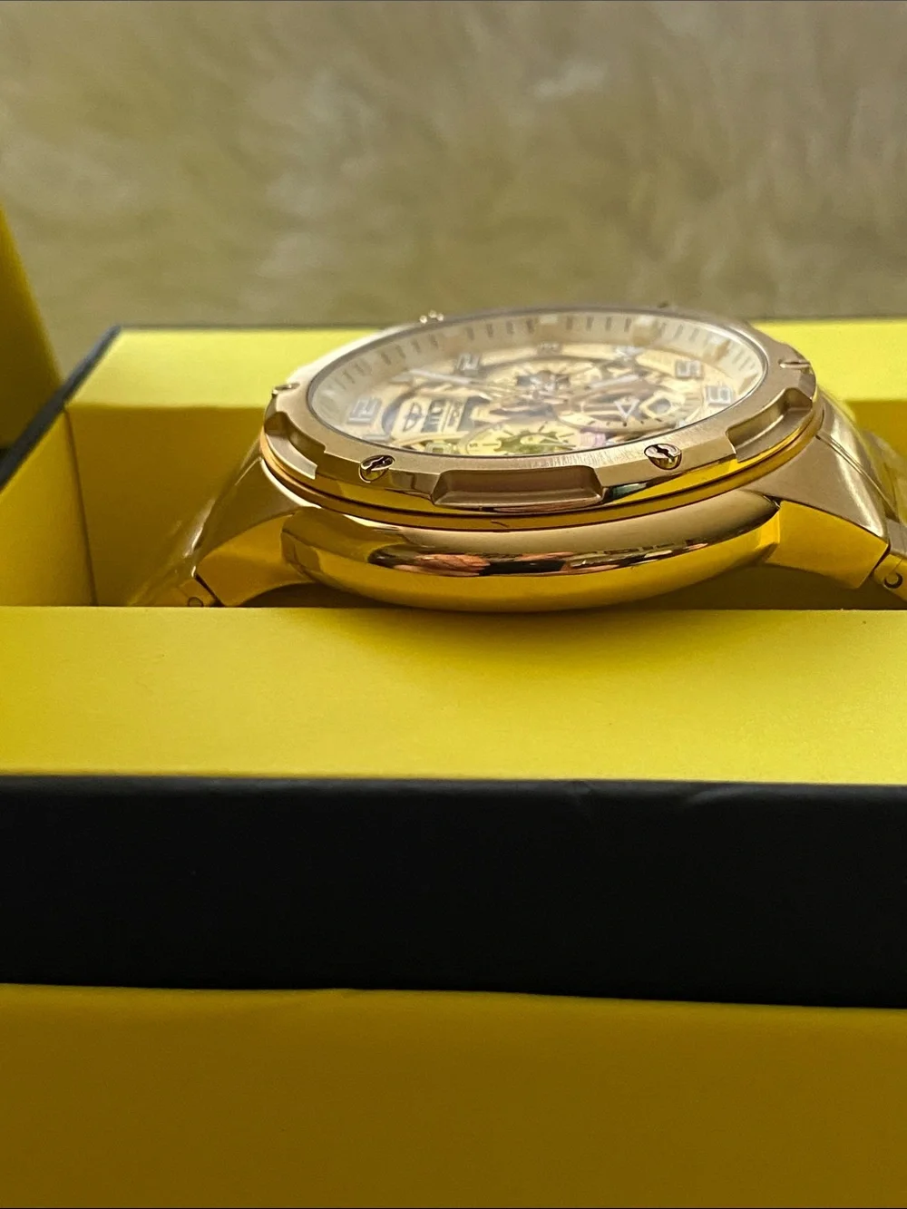 Invicta NEW Men’s S1 RallyRose Gold Chronograph Watch - 49mm
